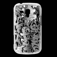 Coque Samsung Galaxy Trend graffiti seamless background en noir et blanc