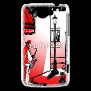 Coque HTC Wildfire G8 Saxophoniste en dessin 65