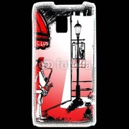 Coque LG P990 Saxophoniste en dessin 65