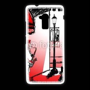Coque HTC One Max Saxophoniste en dessin 65