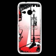 Coque HTC One Mini 2 Saxophoniste en dessin 65