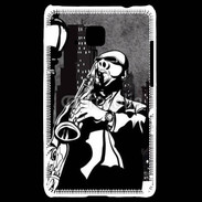 Coque LG Optimus L3 II Saxophoniste en dessin 66