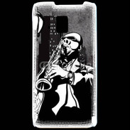 Coque LG P990 Saxophoniste en dessin 66