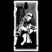 Coque Sony Xperia U Saxophoniste en dessin 66