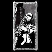Coque Sony Xperia M Saxophoniste en dessin 66