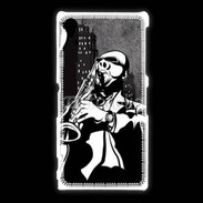 Coque Sony Xpéria Z1 Saxophoniste en dessin 66