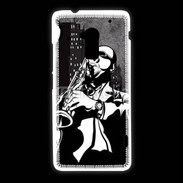 Coque HTC One Max Saxophoniste en dessin 66
