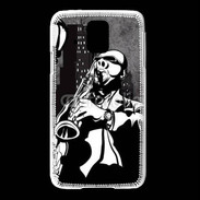 Coque Samsung Galaxy S5 Saxophoniste en dessin 66