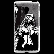 Coque LG F6 Saxophoniste en dessin 66