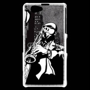 Coque Sony Xperia Z1 Compact Saxophoniste en dessin 66