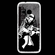 Coque HTC One Mini 2 Saxophoniste en dessin 66