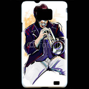 Coque Samsung Galaxy S2 Trompettiste en dessin 65