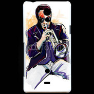 Coque Sony Xperia T Trompettiste en dessin 65