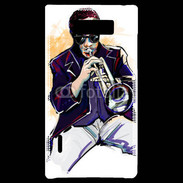 Coque LG Optimus L7 Trompettiste en dessin 65
