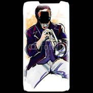 Coque LG P990 Trompettiste en dessin 65