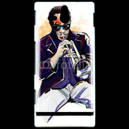 Coque Sony Xperia U Trompettiste en dessin 65