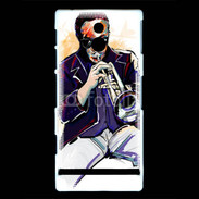 Coque Sony Xperia P Trompettiste en dessin 65