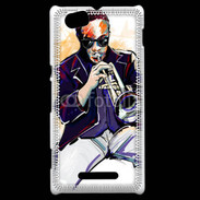 Coque Sony Xperia M Trompettiste en dessin 65