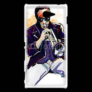 Coque Sony Xperia M2 Trompettiste en dessin 65