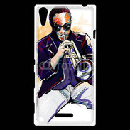 Coque Sony Xperia T3 Trompettiste en dessin 65