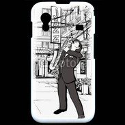 Coque Samsung ACE S5830 La vie en Jazz noir et blanc 55