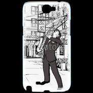Coque Samsung Galaxy Note 2 La vie en Jazz noir et blanc 55