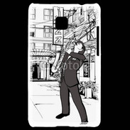 Coque LG Optimus L3 II La vie en Jazz noir et blanc 55