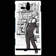 Coque Sony Xperia U La vie en Jazz noir et blanc 55