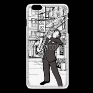 Coque iPhone 6Plus / 6Splus La vie en Jazz noir et blanc 55