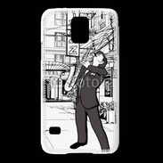 Coque Samsung Galaxy S5 La vie en Jazz noir et blanc 55