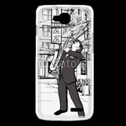 Coque LG L90 La vie en Jazz noir et blanc 55