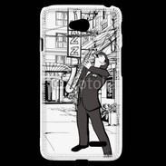 Coque LG L70 La vie en Jazz noir et blanc 55