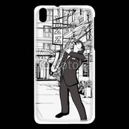 Coque HTC Desire 816 La vie en Jazz noir et blanc 55