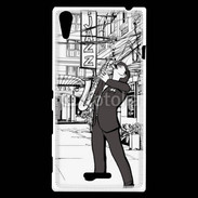 Coque Sony Xperia T3 La vie en Jazz noir et blanc 55