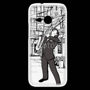 Coque HTC One Mini 2 La vie en Jazz noir et blanc 55