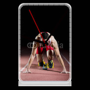 Pendule de bureau Athlete on the starting block