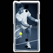 Coque Sony Xperia T Tennis en noir et blanc 75