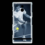 Coque Sony Xperia P Tennis en noir et blanc 75