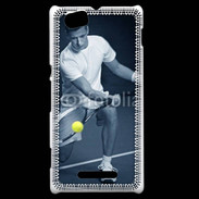 Coque Sony Xperia M Tennis en noir et blanc 75