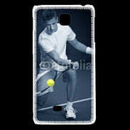 Coque LG F5 Tennis en noir et blanc 75