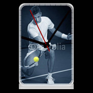 Pendule de bureau Tennis en noir et blanc 75