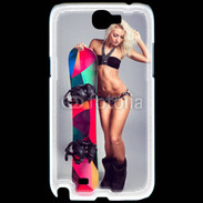 Coque Samsung Galaxy Note 2 Snowboard Sexy