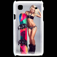 Coque Samsung Galaxy S Snowboard Sexy