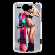 Coque HTC Wildfire G8 Snowboard Sexy