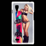 Coque LG Optimus L9 Snowboard Sexy
