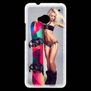 Coque HTC One Snowboard Sexy