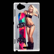 Coque Sony Xperia L Snowboard Sexy