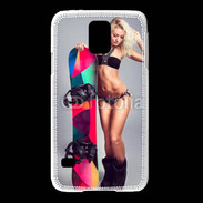 Coque Samsung Galaxy S5 Snowboard Sexy