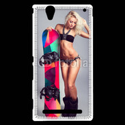 Coque Sony Xperia T2 Ultra Snowboard Sexy