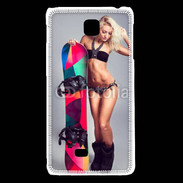 Coque LG F5 Snowboard Sexy